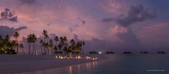 Maldives in the evening