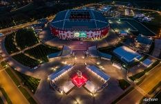 Spartak Stadium (Otkritie Arena) at night, Moscow