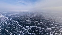 Russia, Lake Baikal in winter