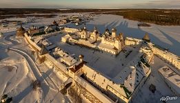 Solovetsky Monastery in winter