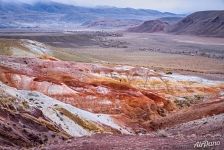 Colorful Mountains of Kyzyl-Chin (Mars). Altai, Russia