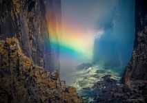 Rainbow. Victoria Falls, Zambia-Zimbabwe