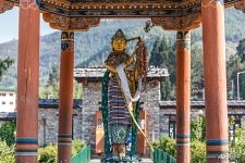 Sculpture neat the Thimphu Chorten