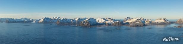Mountains of Lofoten archipelago