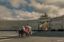 The carriage at the Palace Square