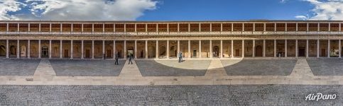 Panorama of the Patio of the Palace of Charles V Panorama of the Patio of the Palace of Charles V