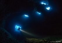 Underwater grotto